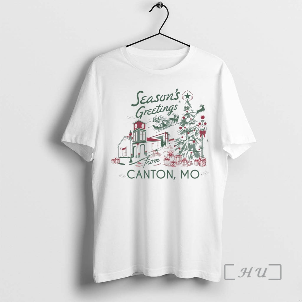 Officials Seasons Greetings From Canton Christmas Circle T-Shirts, Hoodie, Sweatshirt | PopFlextees.com