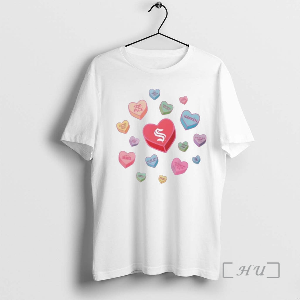 Officials Seattle Kraken Sweet Talk Valentines Day T-Shirts, Hoodie, Sweatshirt | PopFlextees.com