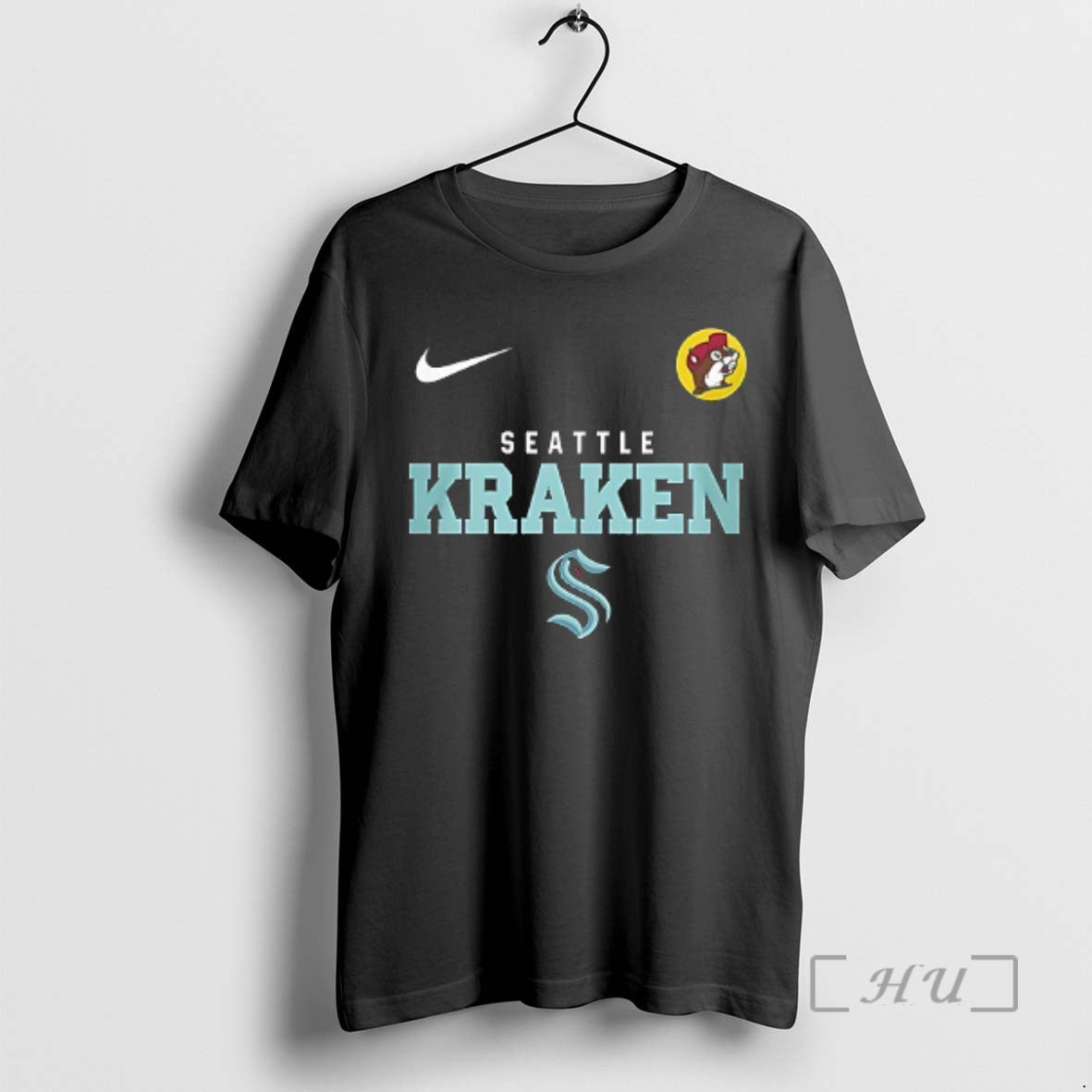 Officials Seattle Kraken X Buc Ees Release The Kraken Mascot Double Sided Graphic Premium T-Shirts, Hoodie, Sweatshirt