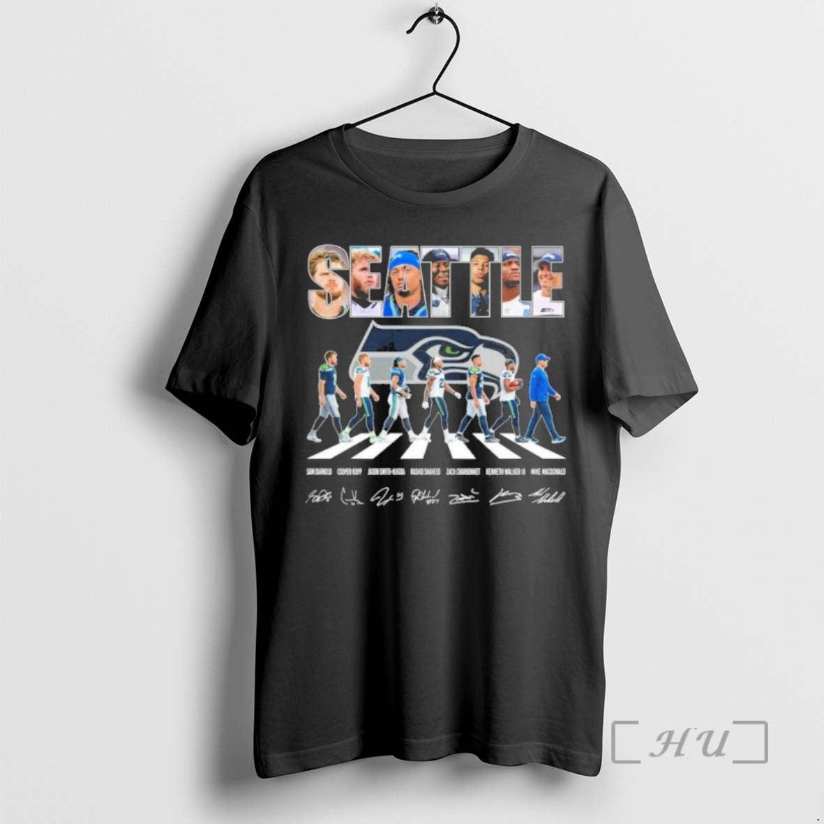Officials Seattle Team Player Abbey Road Signature T-Shirts, Hoodie, Sweatshirt | PopFlextees.com