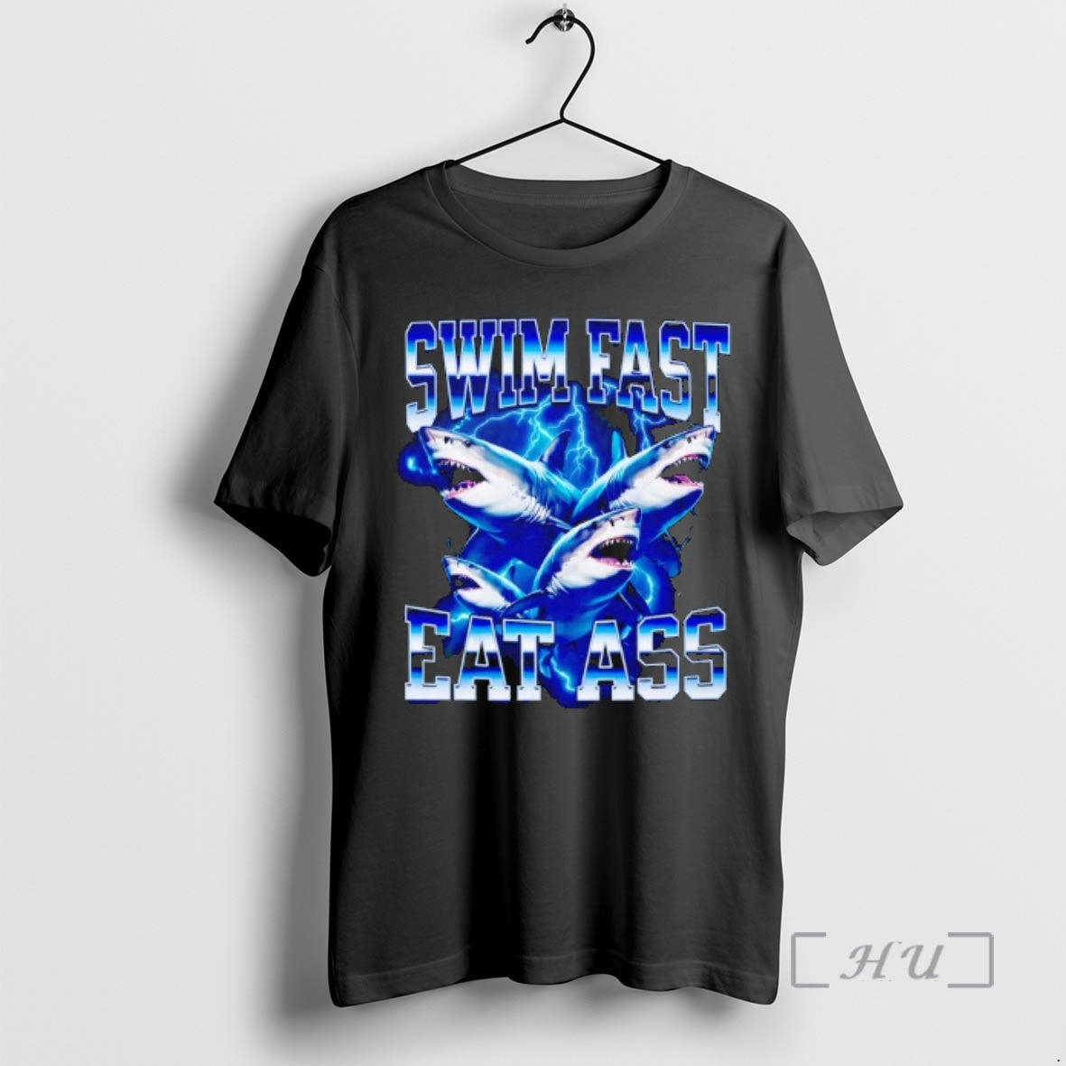 Officials Shark Swim Fast Eat Ass T-Shirts, Hoodie, Sweatshirt | PopFlextees.com