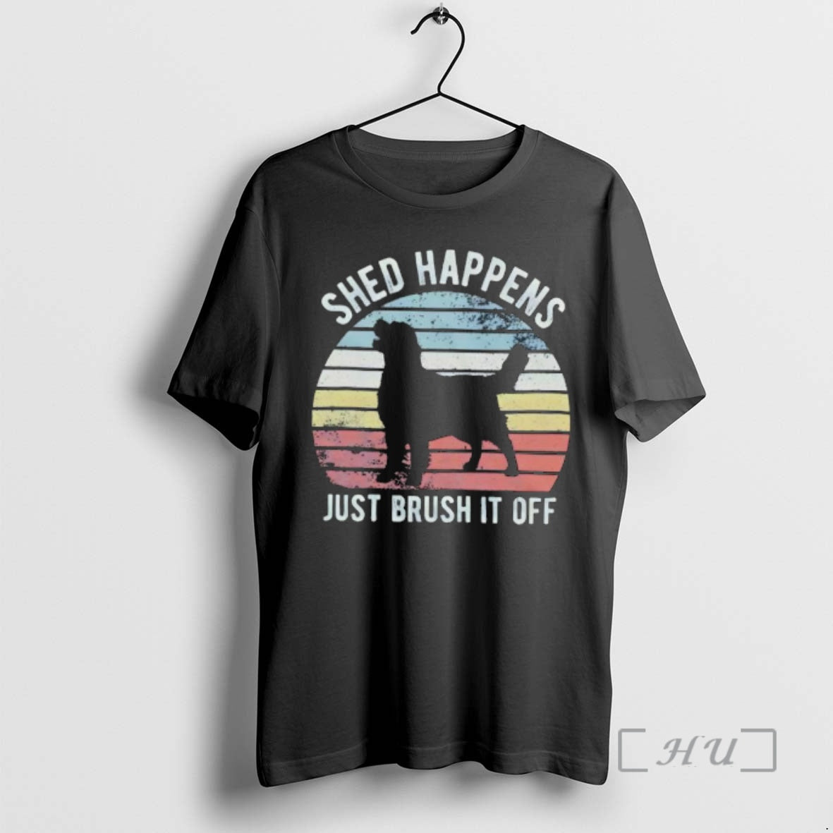 Officials Shed Happens Just Brush It Off Golden Retriever Silhouette T-Shirts, Hoodie, Sweatshirt | PopFlextees.com