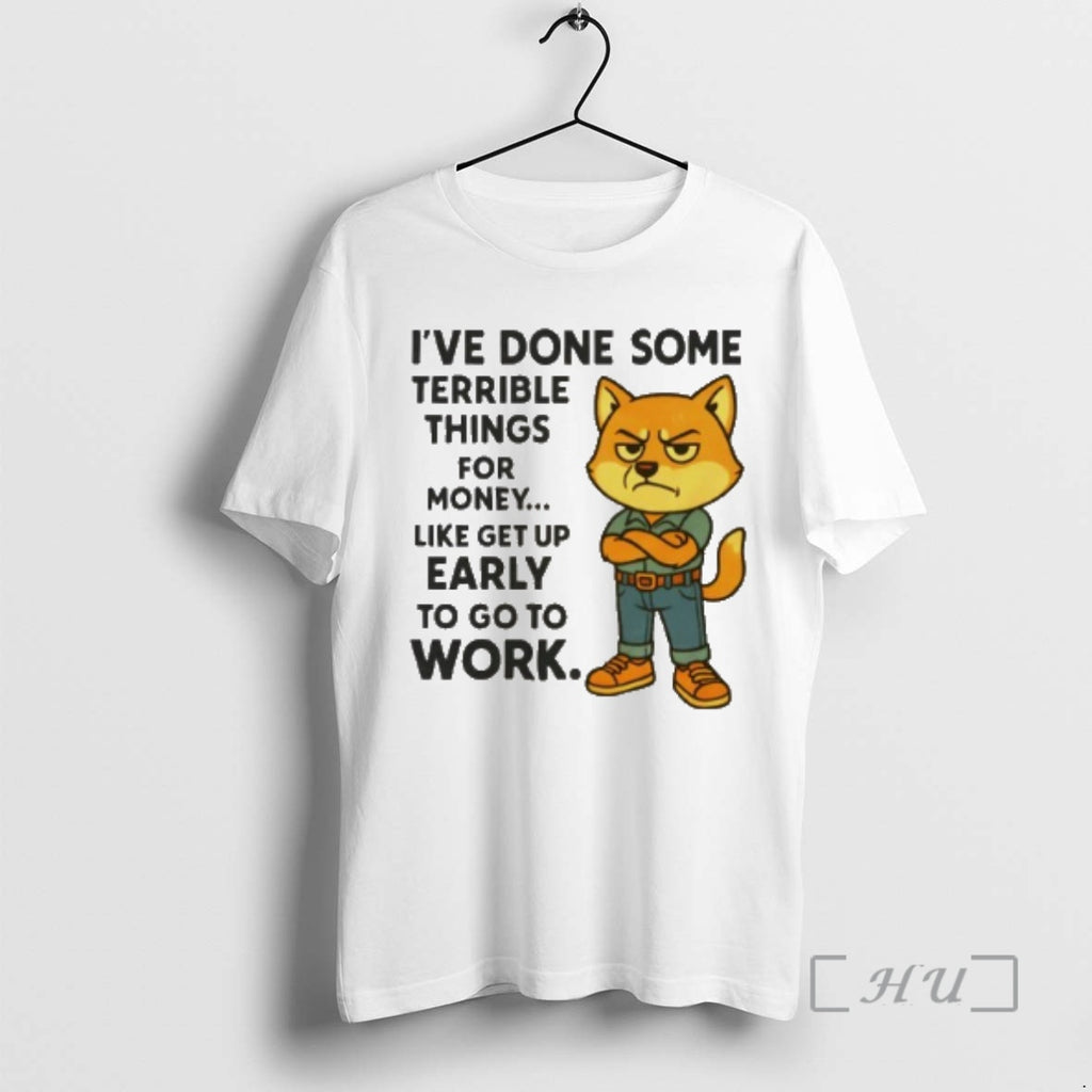 Officials Shiba Inu Ive Done Some Terrible Things For Money T-Shirts, Hoodie, Sweatshirt | PopFlextees.com
