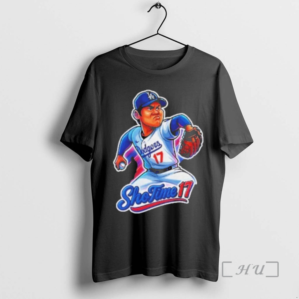 Officials Shohei Ohtani La Dodgers Cartoon Caricature Los Angeles Dodgers Mlb Baseball Premium T Shirts Hoodie, Sweatshirt