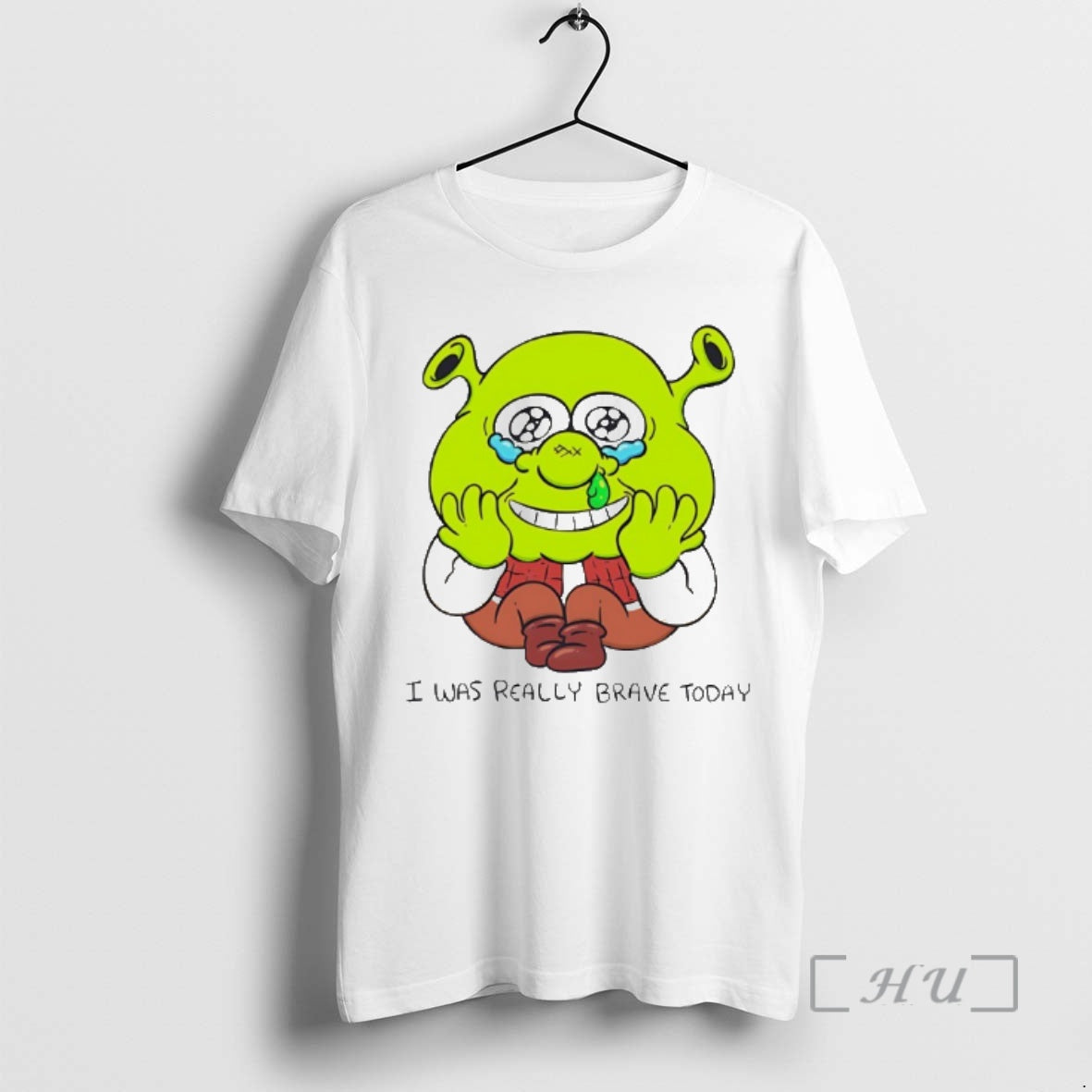 Officials Shrek I Was Ready Brave Today Chibi T-Shirts, Hoodie, Sweatshirt | PopFlextees.com