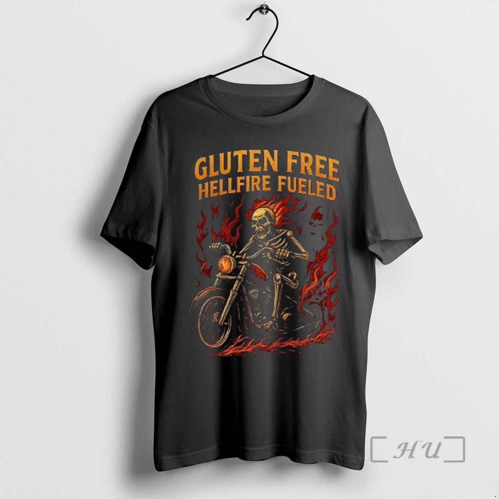 Officials Skeleton Gluten Free Hellfire Fueled T-Shirts, Hoodie, Sweatshirt | PopFlextees.com