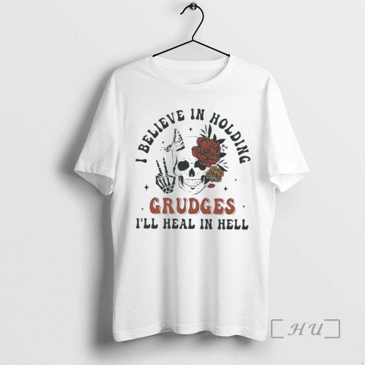 Officials Skull I Believe In Holding Grudges Ill Heal In Hell Premium T Shirts Sweater Hoodie, Sweatshirt | PopFlextees.com