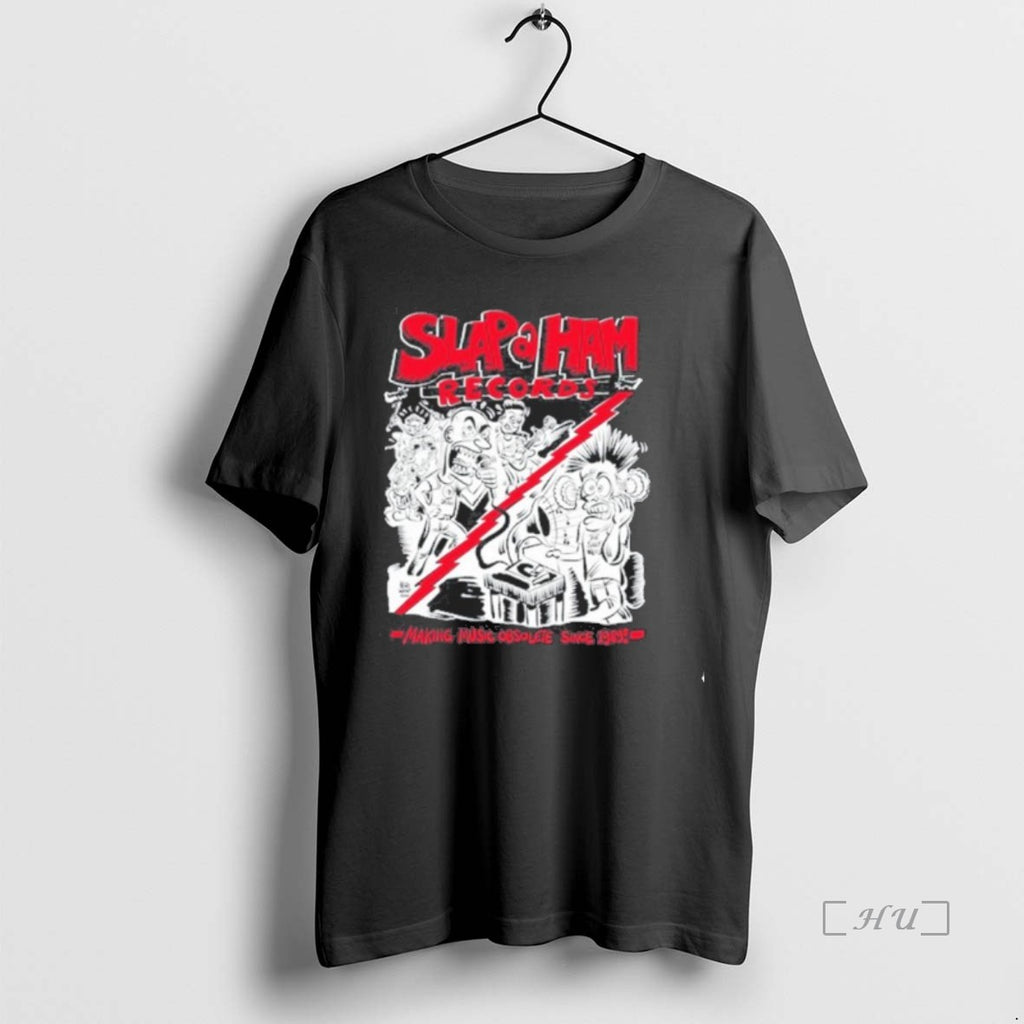 Officials Slap A Ham Records Making Music Obsolete 2025 T-Shirts, Hoodie, Sweatshirt | PopFlextees.com