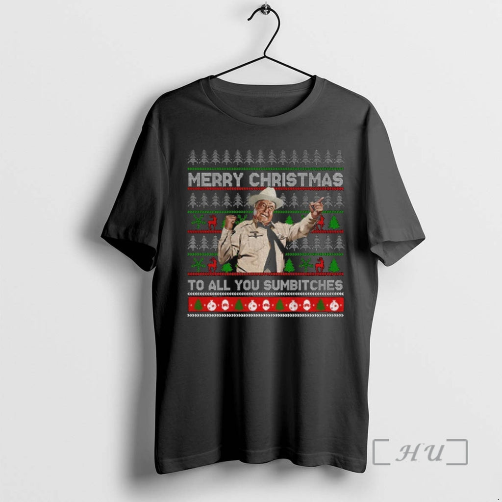 Officials Smokey And The Bandit Funny Ugly Xmas Merry Christmas Too All You Sumbitches Premium T-Shirts, Hoodie, Sweatshirt