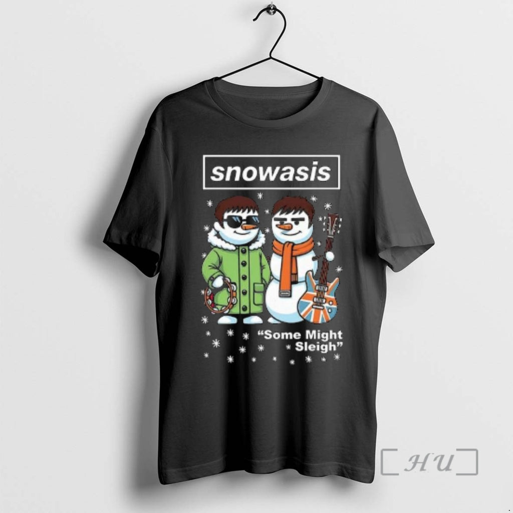 Officials Snowasis Some Might Sleigh Christmas 2025 Circle Black T-Shirts, Hoodie, Sweatshirt | PopFlextees.com