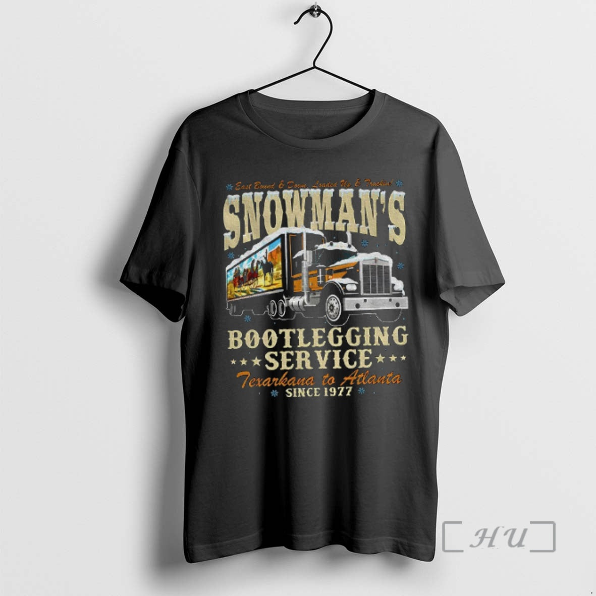 Officials Snowmans Bootlegging Service Trucker Smokey And The Bandit Christmas T-Shirts, Hoodie, Sweatshirt | PopFlextees.com
