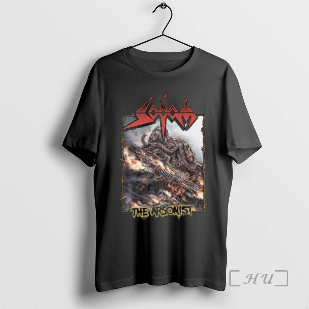 Officials Sodom Band The Arsonist Circle Black T-Shirts, Hoodie, Sweatshirt | PopFlextees.com