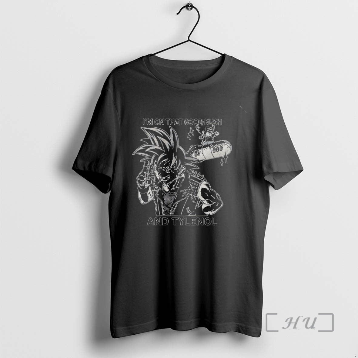 Officials Son Goku And Im On That Good Kush And Tylenol Premium T Shirts Sweater Hoodie, Sweatshirt | PopFlextees.com
