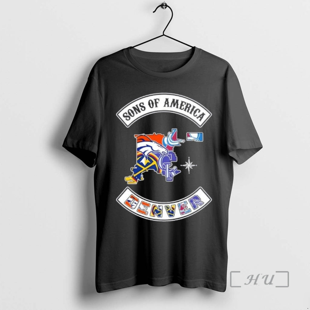 Officials Son Of America Denver Map Sports Logos Combine T-Shirts, Hoodie, Sweatshirt | PopFlextees.com
