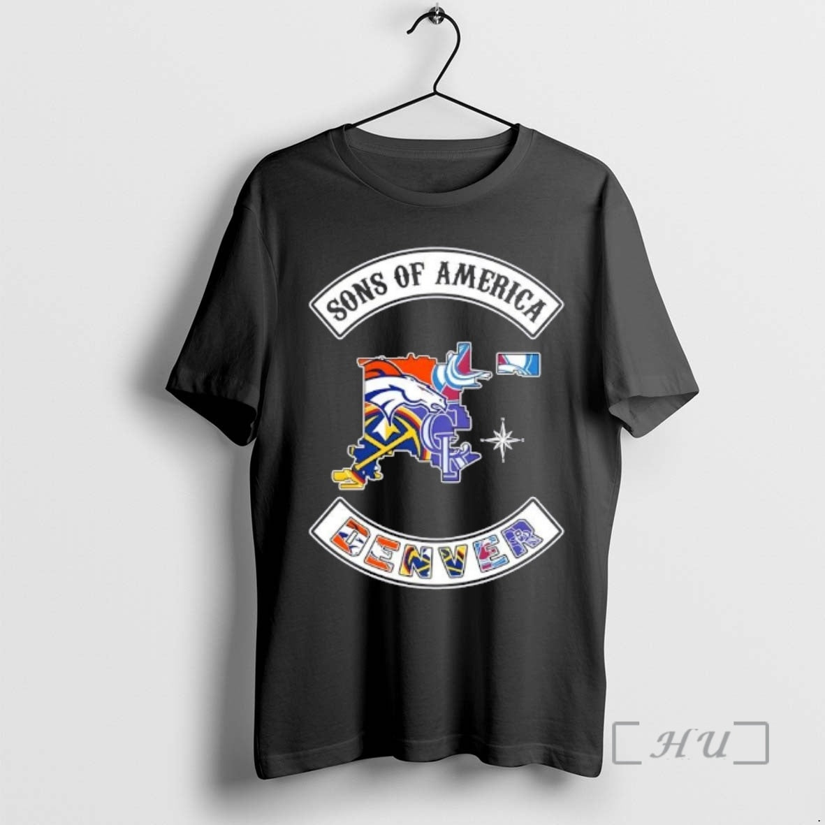 Officials Son Of America Denver Map Sports Logos Combine T-Shirts, Hoodie, Sweatshirt | PopFlextees.com