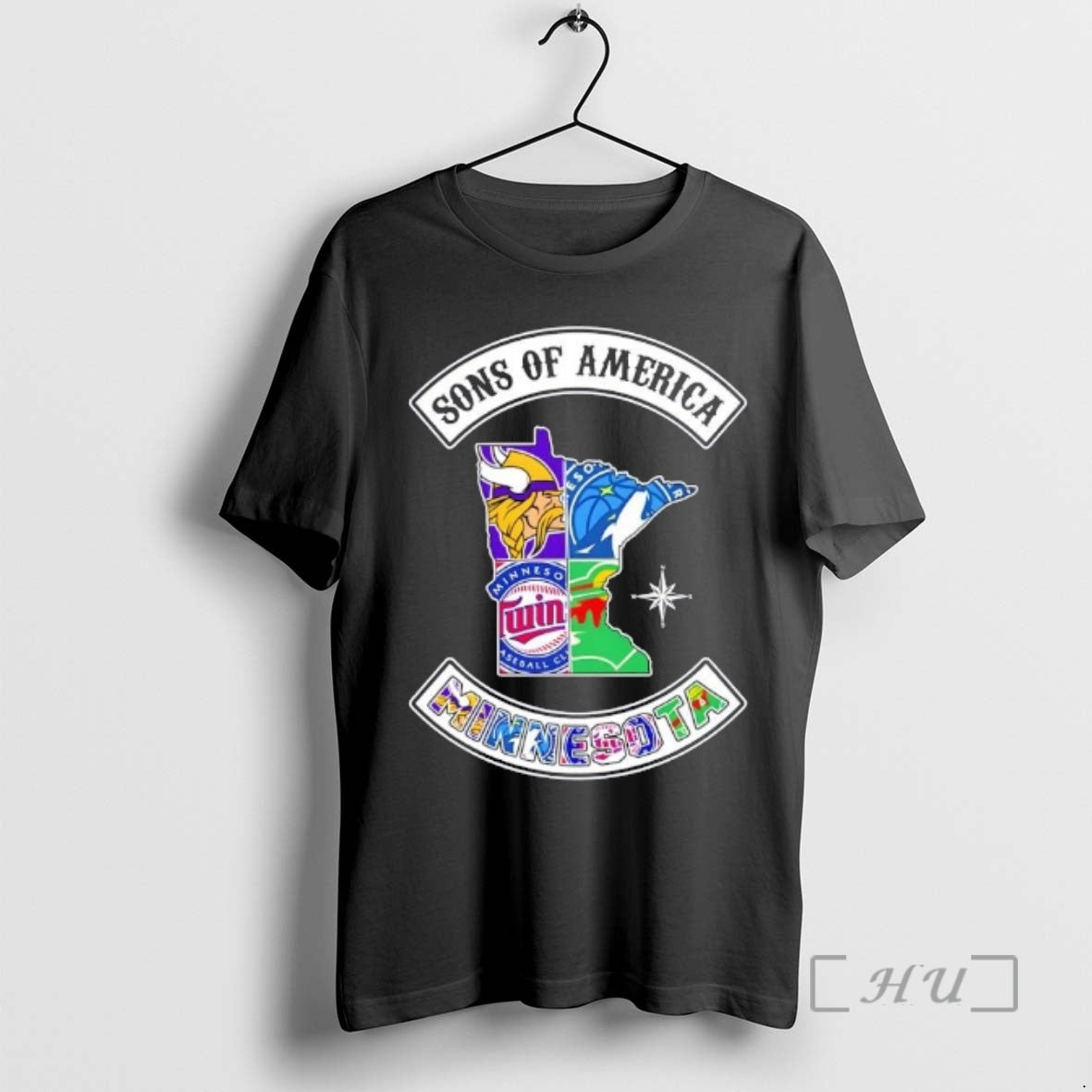 Officials Son Of America Minnesota Map Sports Logos Combine T-Shirts, Hoodie, Sweatshirt | PopFlextees.com