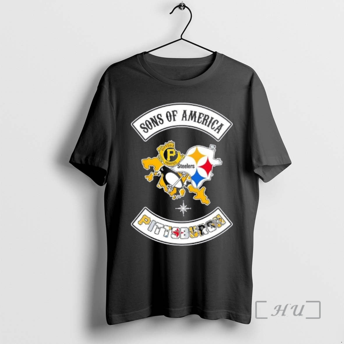 Officials Son Of America Pittsburgh Map Sports Logos Combine T-Shirts, Hoodie, Sweatshirt | PopFlextees.com