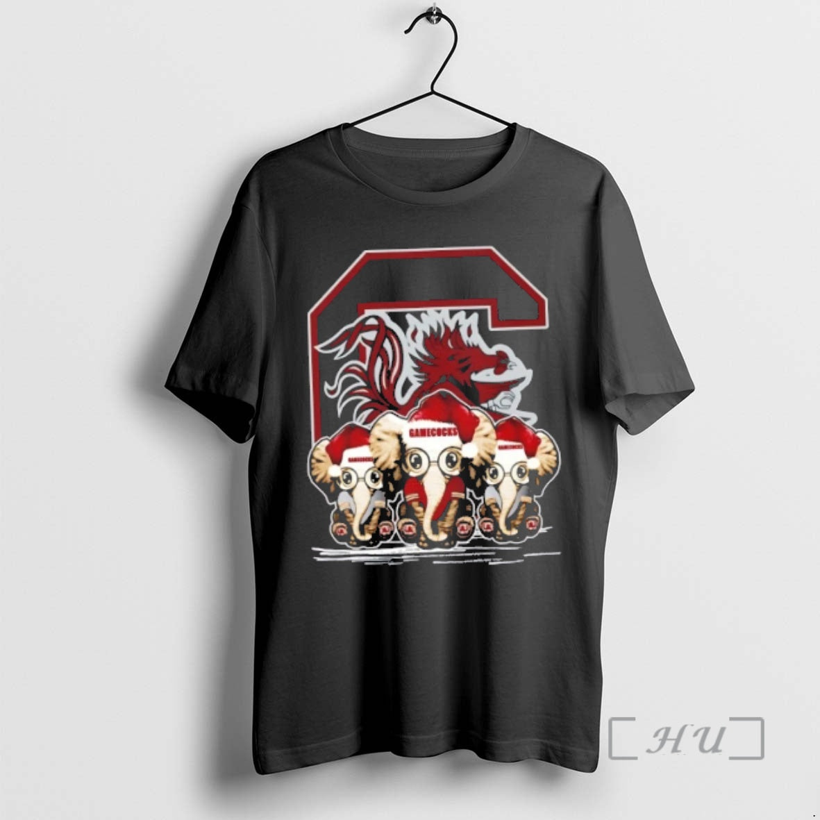 Officials South Carolina Gamecocks X Elephants Santa Hat Merry Christmas T-Shirts, Hoodie, Sweatshirt | PopFlextees.com