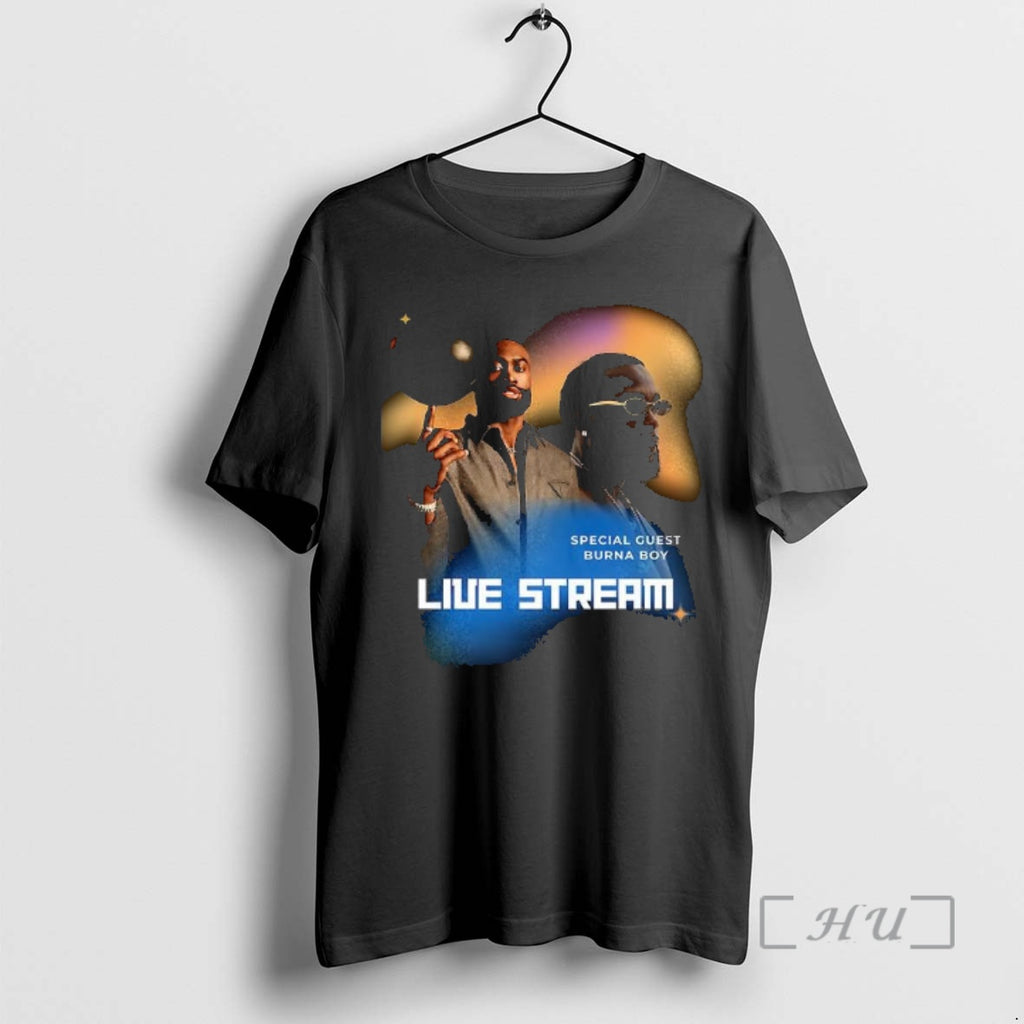 Officials Special Guest Burna Boy Live Stream T-Shirts, Hoodie, Sweatshirt | PopFlextees.com