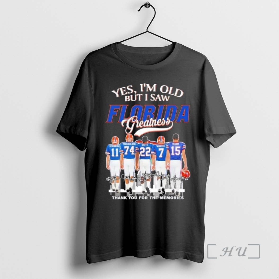 Officials Spurrier And Legends Yes Im Old But I Saw Florida Gators Greatness Skyline Signatures T-Shirts, Hoodie, Sweatshirt
