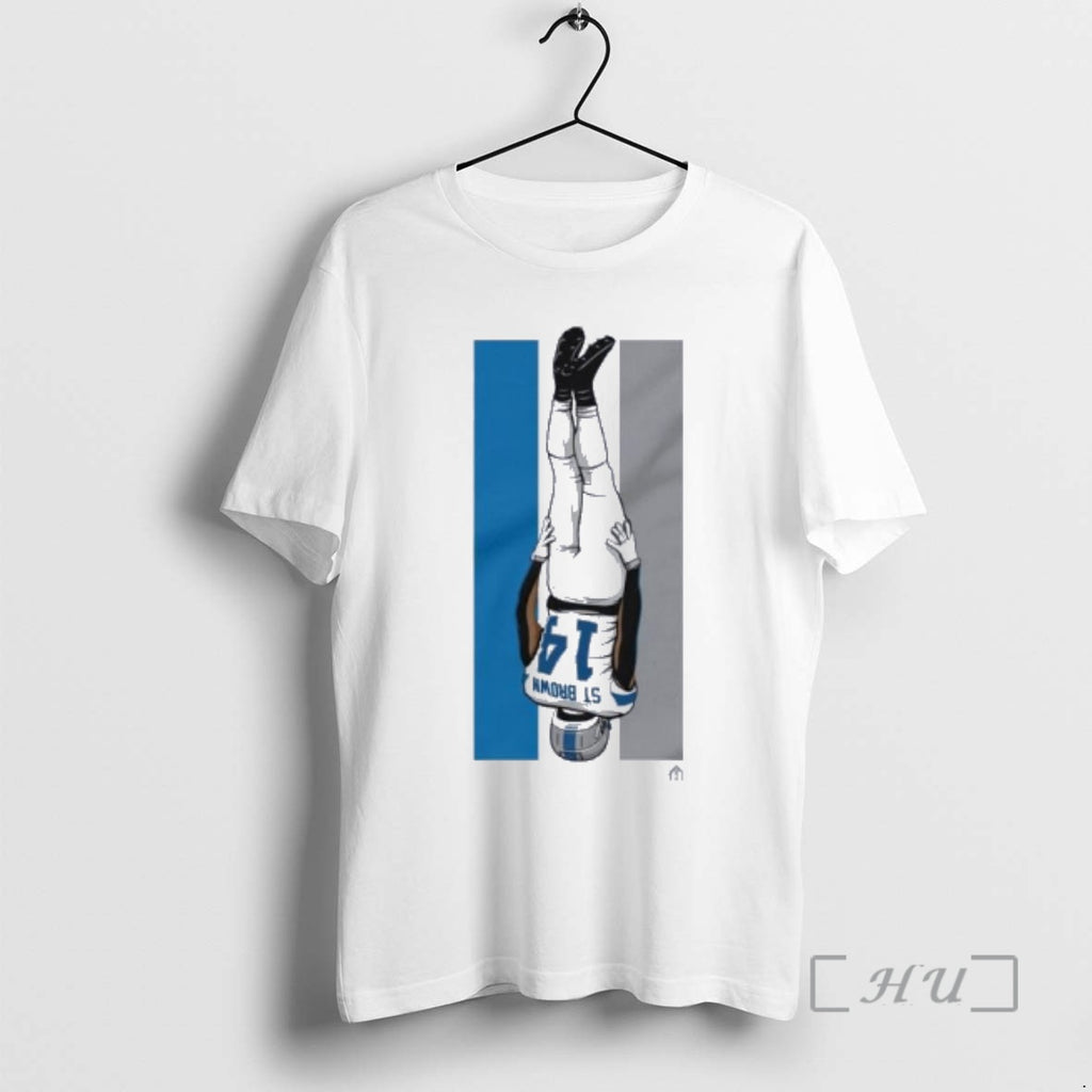 Officials St Brown Celly Racing Stripe T-Shirts, Hoodie, Sweatshirt | PopFlextees.com