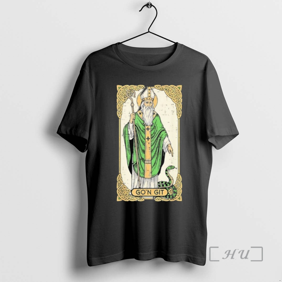 Officials St Patrick Snake Gon Git Card Saint Pattys T-Shirts, Hoodie, Sweatshirt | PopFlextees.com