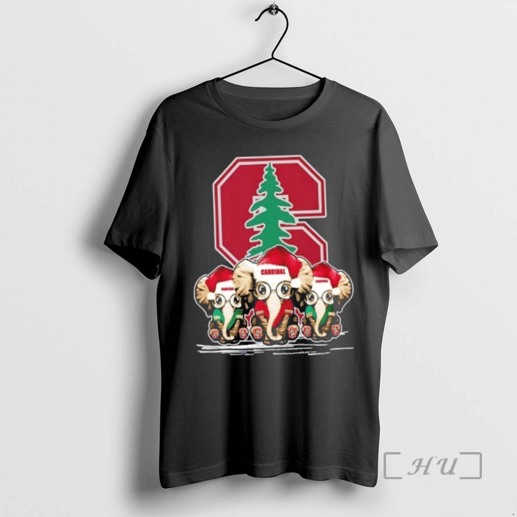 Officials Stanford Cardinal X Elephants Santa Hat Merry Christmas T-Shirts, Hoodie, Sweatshirt | PopFlextees.com
