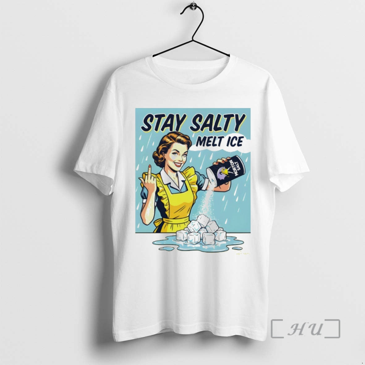 Officials Stay Salty Melt Ice Morton Salt Middle Finger T-Shirts, Hoodie, Sweatshirt | PopFlextees.com