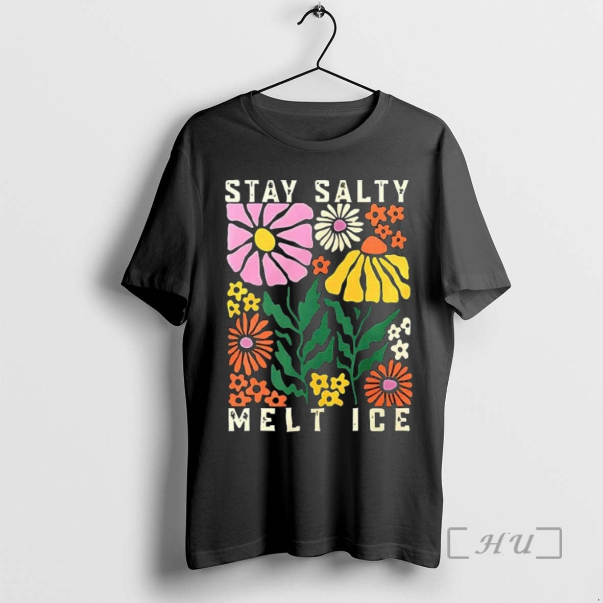 Officials Stay Salty Melt Ice Flower Abolish Ice T-Shirts, Hoodie, Sweatshirt | PopFlextees.com