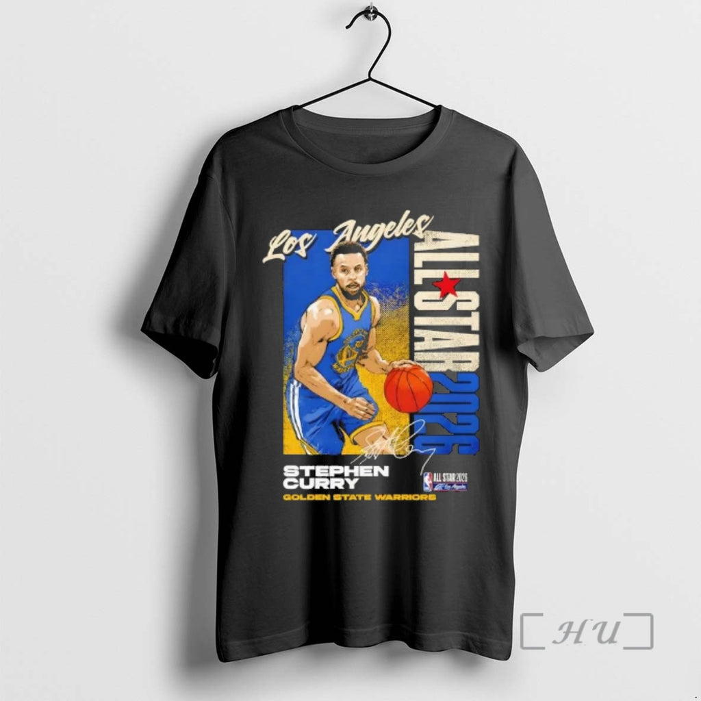 Officials Steph Curry Golden State Warriors 2026 Nba All Star Vertical Signature Premium T Shirts Hoodie, Sweatshirt