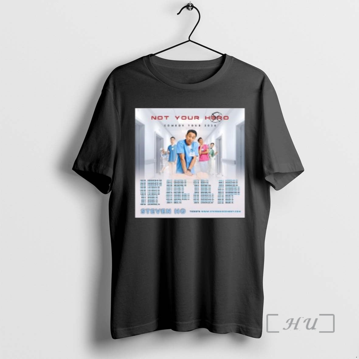 Officials Steven Ho The Not Your Hero Comedy Tour 2026 Circle Black Premium T Shirts Hoodie, Sweatshirt | PopFlextees.com