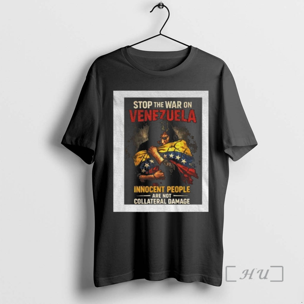 Officials Stop The War On Venezuela Innocent People Collateral Damage T-Shirts, Hoodie, Sweatshirt | PopFlextees.com
