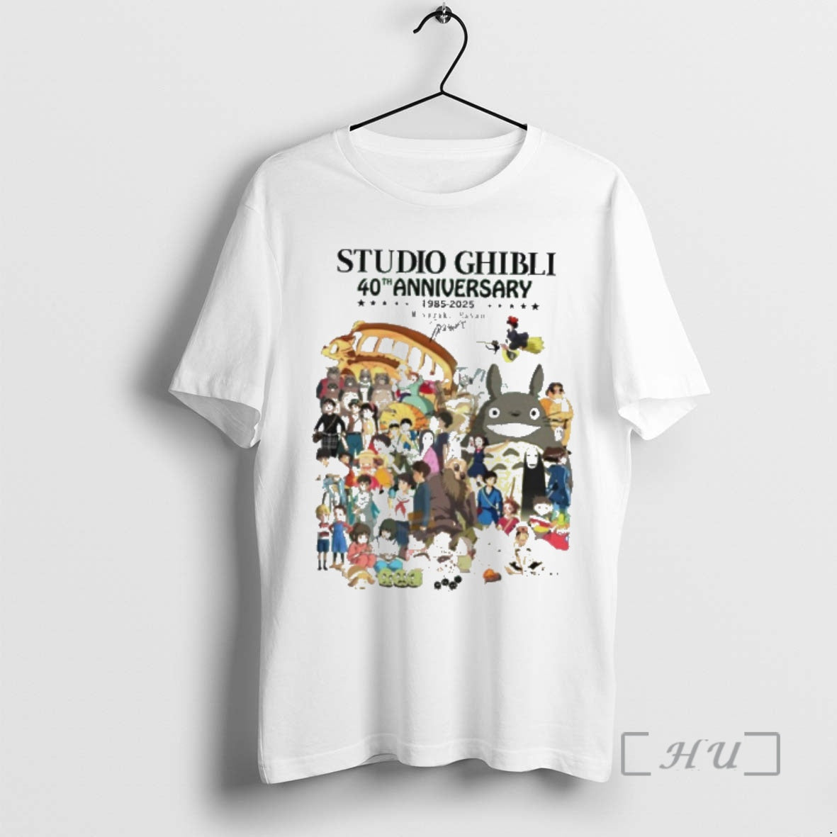Officials Studio Ghibli 40th Anniversary 1985 2025 Ssgnatures T-Shirts, Hoodie, Sweatshirt | PopFlextees.com