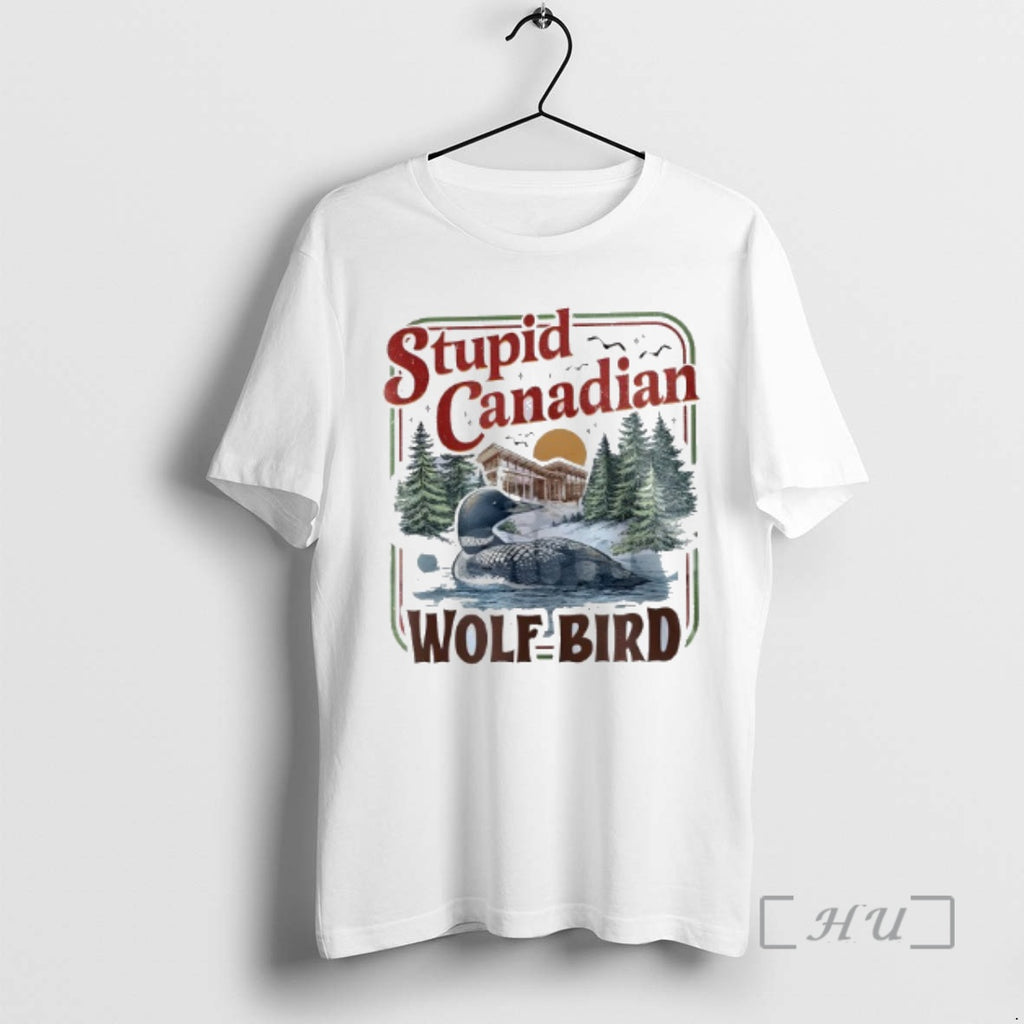 Officials Stupid Canadian Wolf Bird Vintage T-Shirts, Hoodie, Sweatshirt | PopFlextees.com