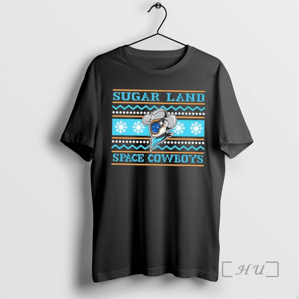 Officials Sugar Land Space Cowboys Ugly Christmas T-Shirts, Hoodie, Sweatshirt | PopFlextees.com