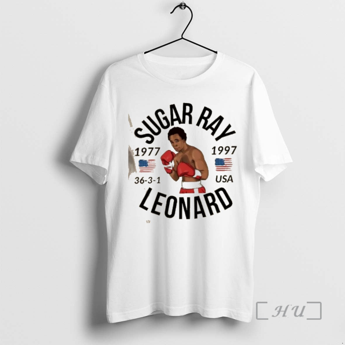 Officials Sugar Ray Leonard 1977 Usa Flag T-Shirts, Hoodie, Sweatshirt | PopFlextees.com