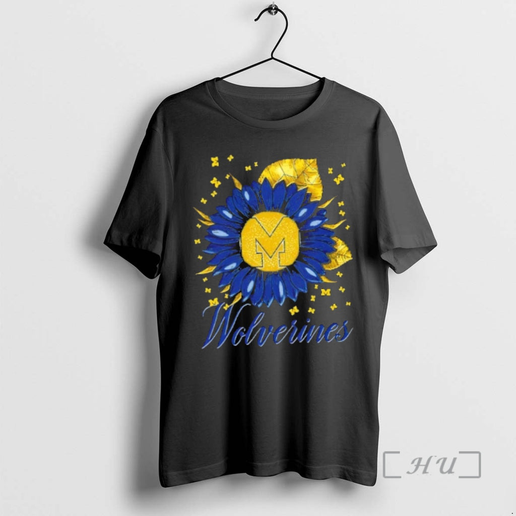 Officials Sunflower X Michigan Wolverines Football Logo T-Shirts, Hoodie, Sweatshirt | PopFlextees.com