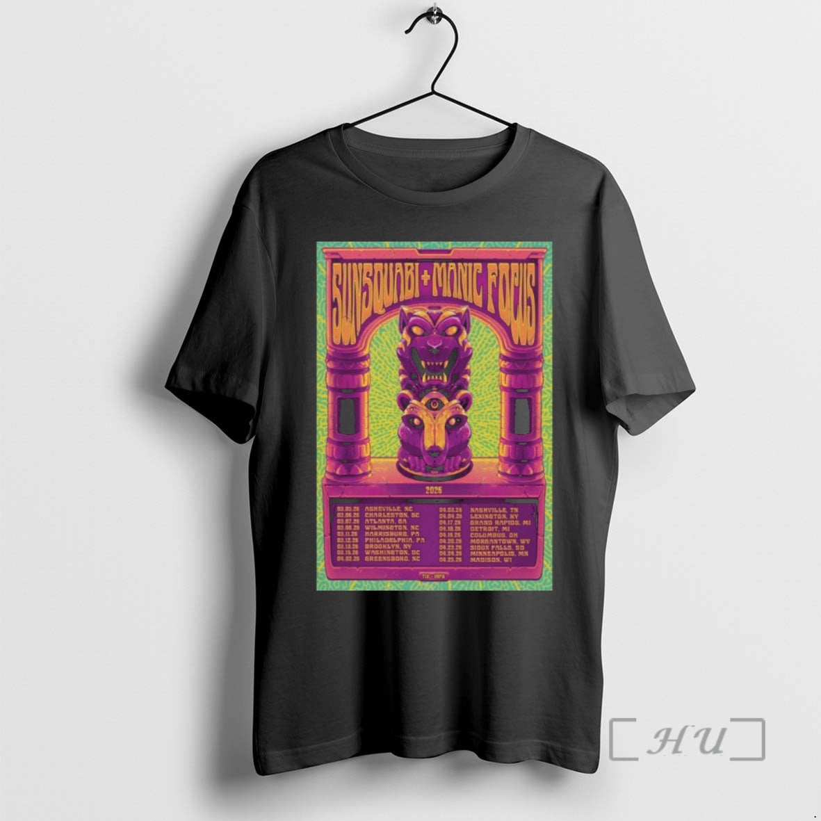 Officials Sunsquabi And Manic Focus Spring Tour 26 T-Shirts, Hoodie, Sweatshirt | PopFlextees.com