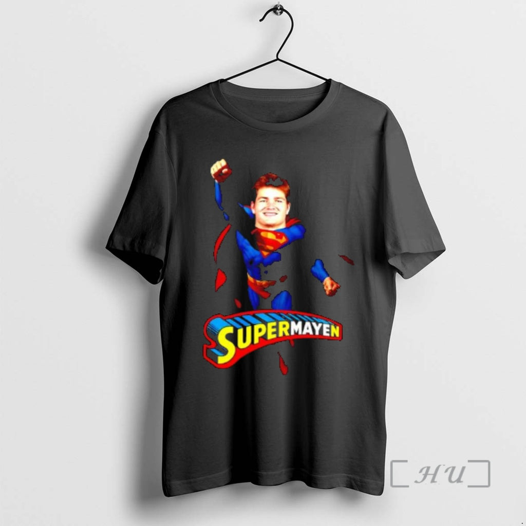 Officials Supermayen Superman Patriots Drake Maye Parody Fan T-Shirts, Hoodie, Sweatshirt | PopFlextees.com