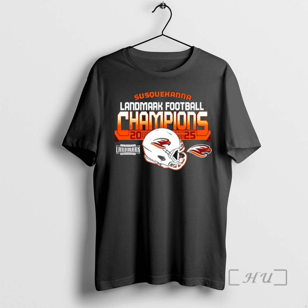 Officials Susquehanna River Hawks Landmark Football Champions 2025 Helmet T-Shirts, Hoodie, Sweatshirt | PopFlextees.com