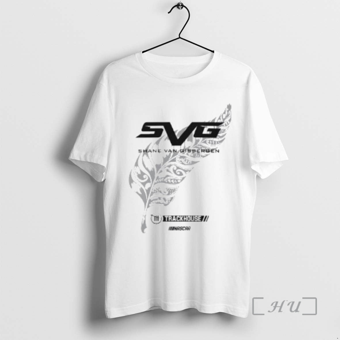 Officials Svg Shane Van Gisbergen Trackhouse Nascar Silver Fern Logo Circle White Premium T Shirts Hoodie, Sweatshirt