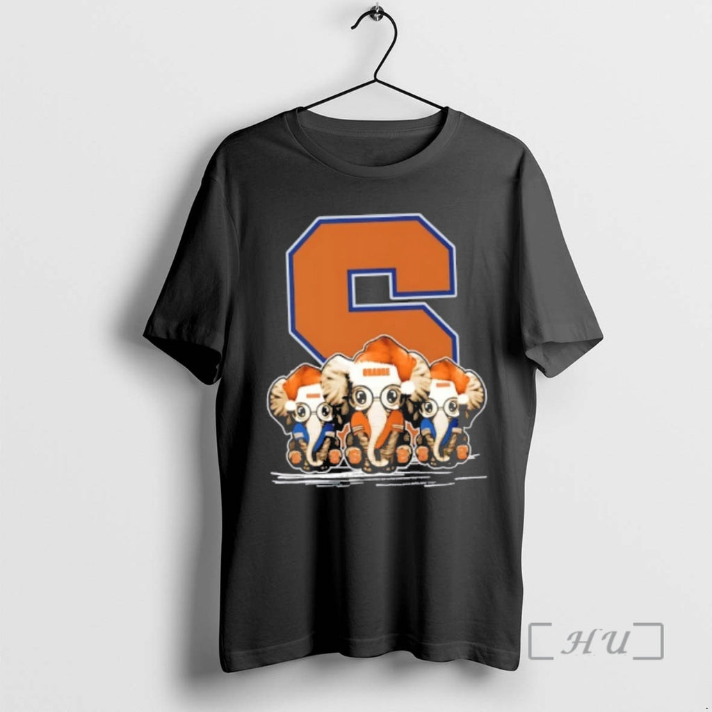 Officials Syracuse Orange X Elephants Santa Hat Merry Christmas T-Shirts, Hoodie, Sweatshirt | PopFlextees.com