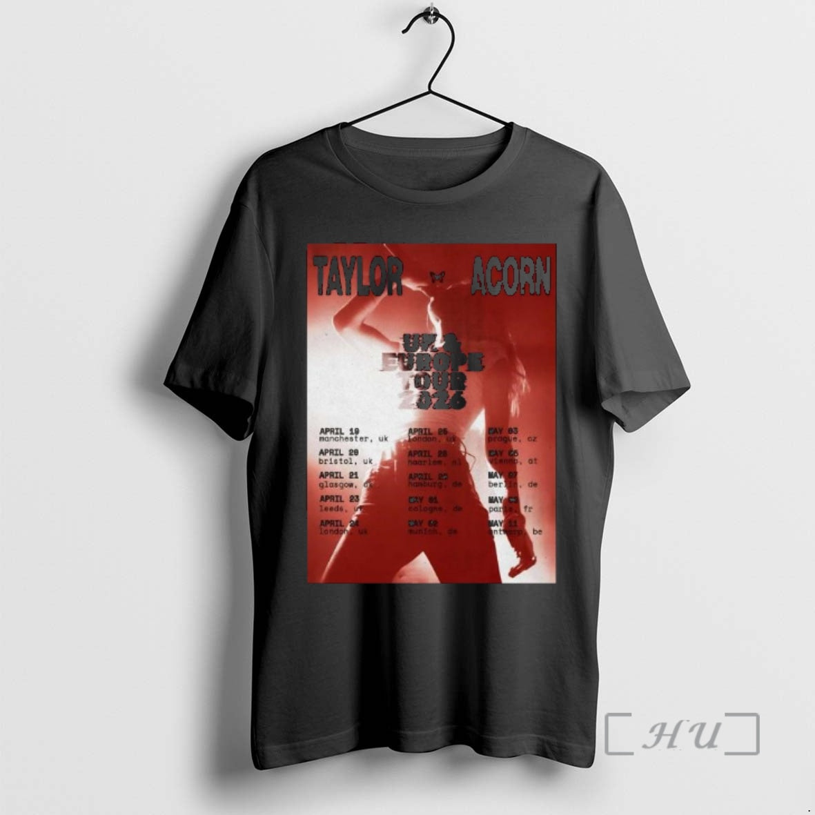 Officials Taylor Acorn Uk And Europe 2026 Shows T-Shirts, Hoodie, Sweatshirt | PopFlextees.com
