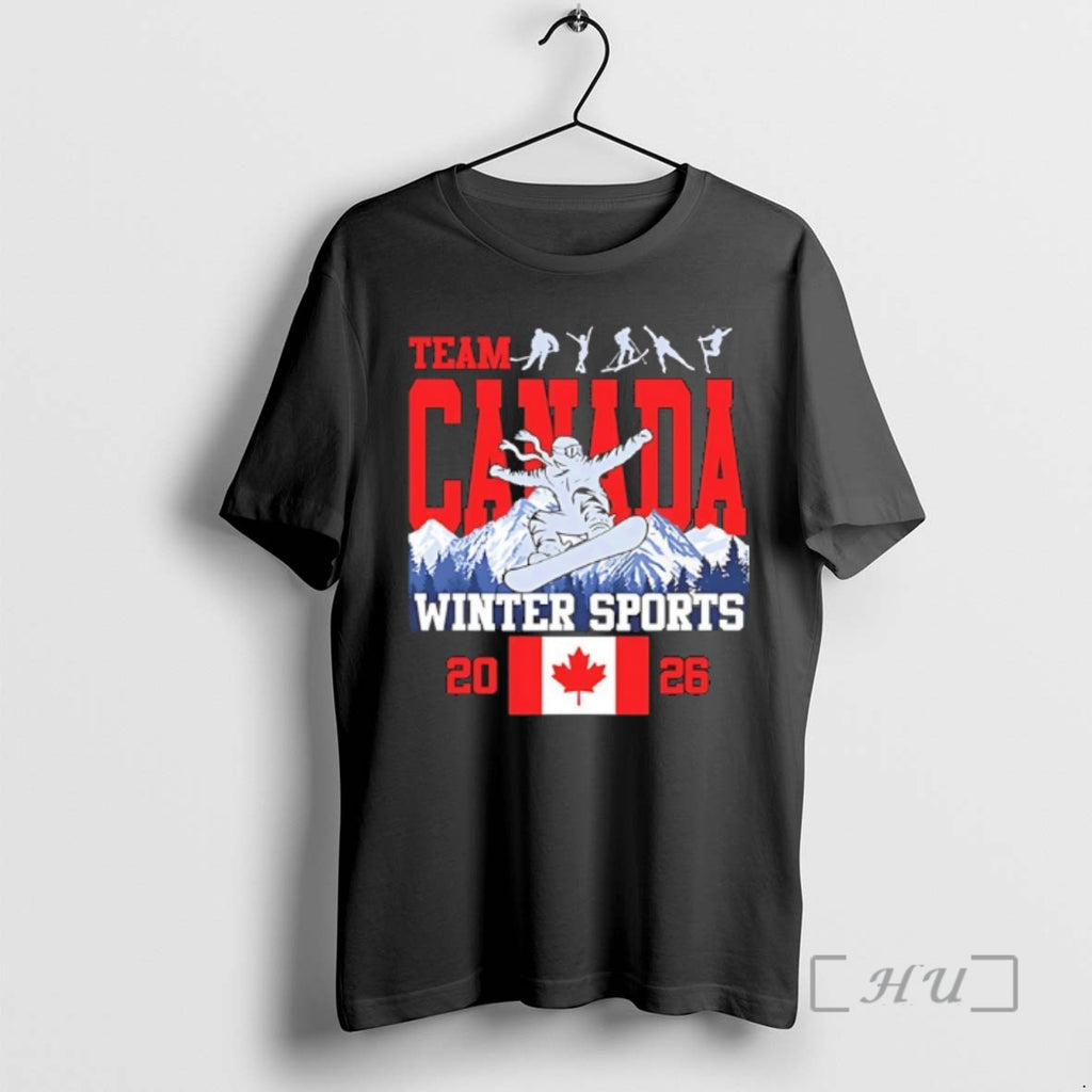 Officials Team Canada Winter Sports 2026 T-Shirts, Hoodie, Sweatshirt | PopFlextees.com