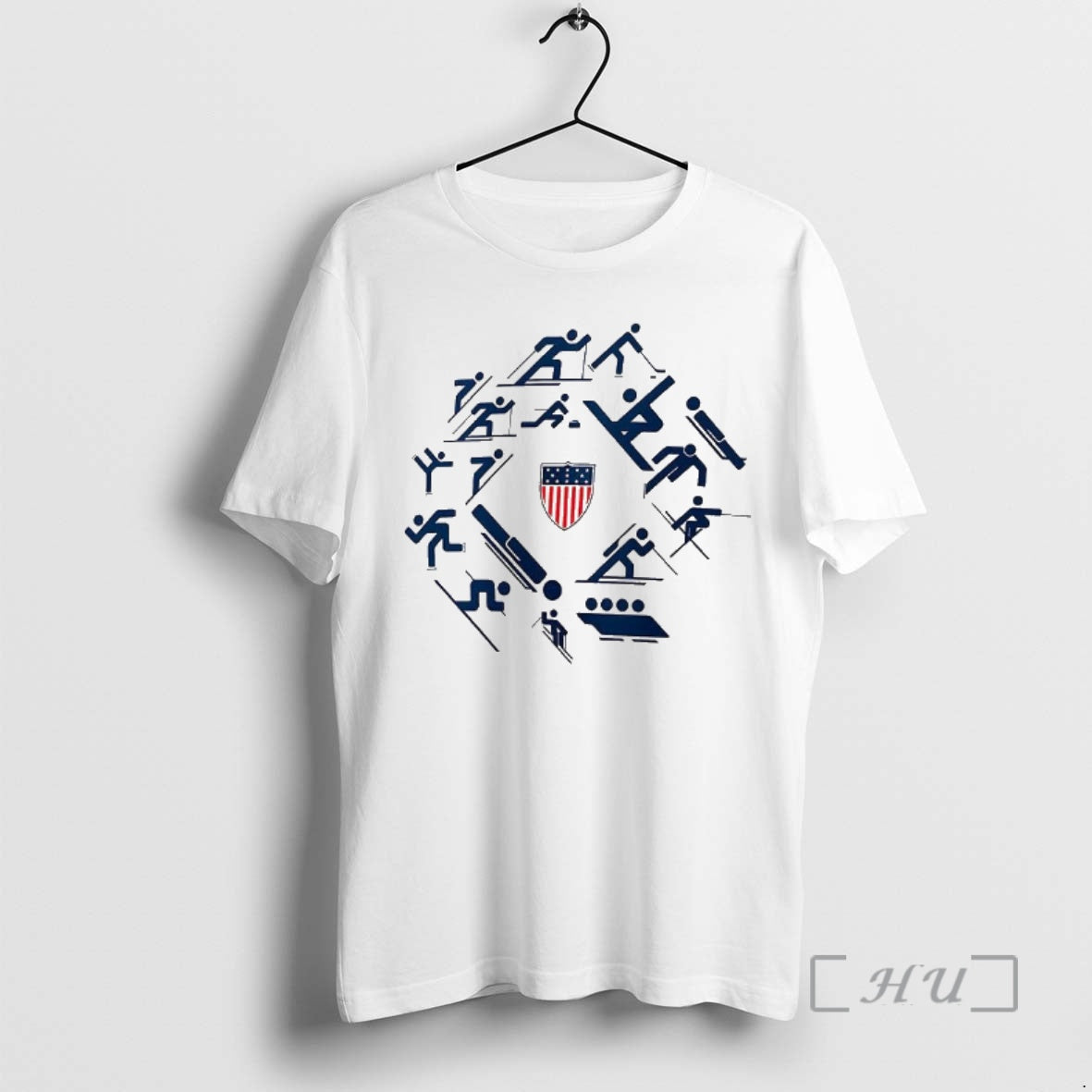 Officials Team Usa 2026 Winter Olympics Picto Circle T-Shirts, Hoodie, Sweatshirt | PopFlextees.com