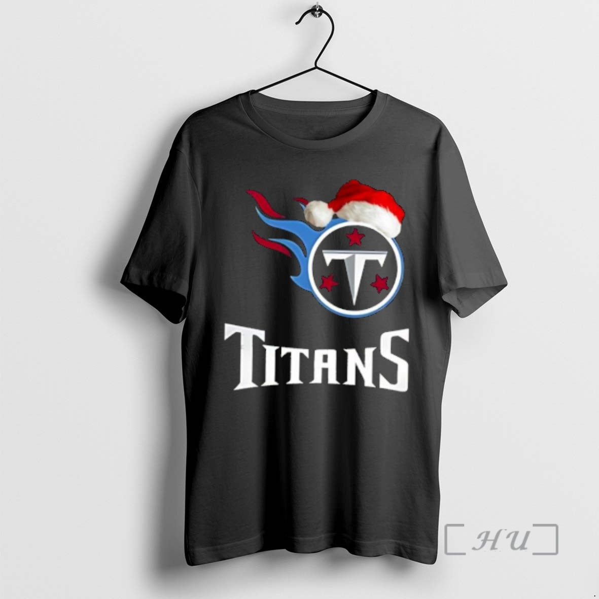 Officials Tennessee Titans 2025 Santa Hat Logo Football Christmas T-Shirts, Hoodie, Sweatshirt | PopFlextees.com