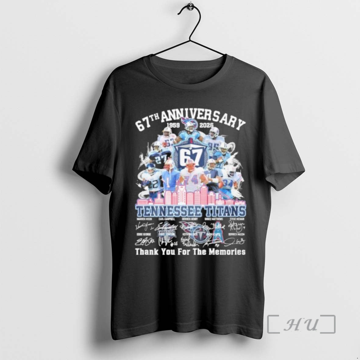 Officials Tennessee Titans Team 67th Anniversary 1959 2026 Thank You For The Memories Premium T-Shirts, Hoodie, Sweatshirt