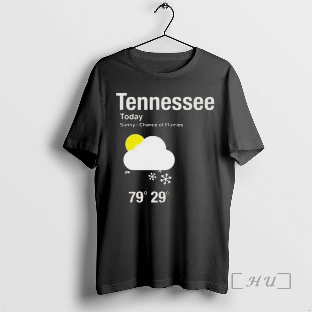 Officials Tennessee Today Sunny Chance Of Flurries T-Shirts, Hoodie, Sweatshirt | PopFlextees.com