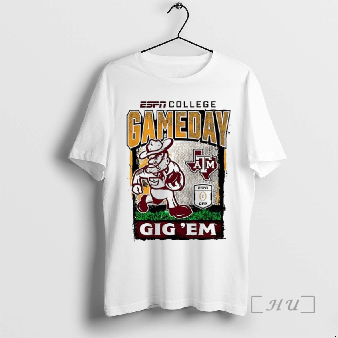 Officials Texas Am Aggies Gig Em Football Playoff Gameday Mascot T-Shirts, Hoodie, Sweatshirt
