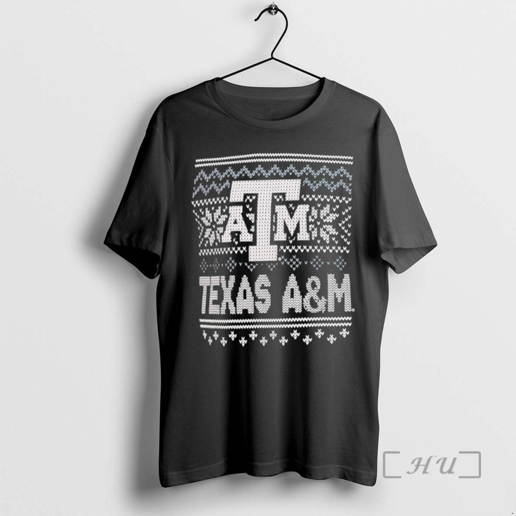 Officials Texas Am Aggies Holiday Christmas Ugly T-Shirts, Hoodie, Sweatshirt | PopFlextees.com